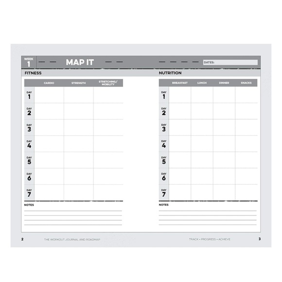 The Workout Journal and Roadmap: Track. Progress. Achieve. - Picture 2 of 4
